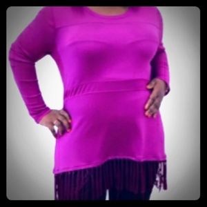 Plus Size fringe top - closeout sale 🛍